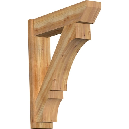 Ekena Millwork Balboa Slat Rough Sawn Outlooker, Western Red Cedar, 8"W x 32"D x 38"H OUT08X32X38BOA06RWR